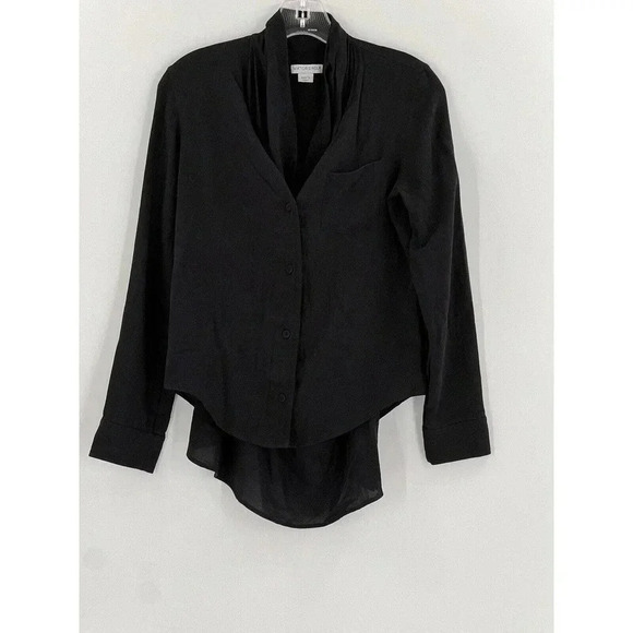 Vintage VIKTOR & ROLF Silk Shirt 40 EU Small Silk Covered Buttons Unique Design - Picture 3 of 7